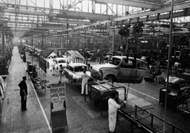 SEAT. Factoría de Barcelona. Taller de carrocerías. 1959