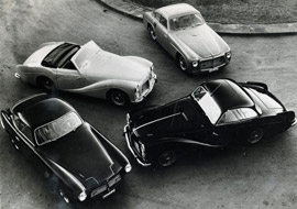ENASA. Cuatro modelos 'PEGASO 102' con distintos tipos de carrocerías. 1957